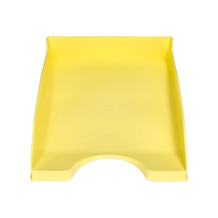 Bandeja Sobremesa Plastico Q-Connect Amarillo Pastel Opaco 240x70x340 mm 2