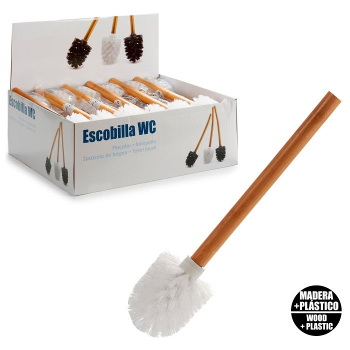 Escobilla Bambu Blanca Berilo 8X35CM (24 Unidades) 3 Escobilla Bambu Blanca Berilo 8X35CM (24 Unidades) 3