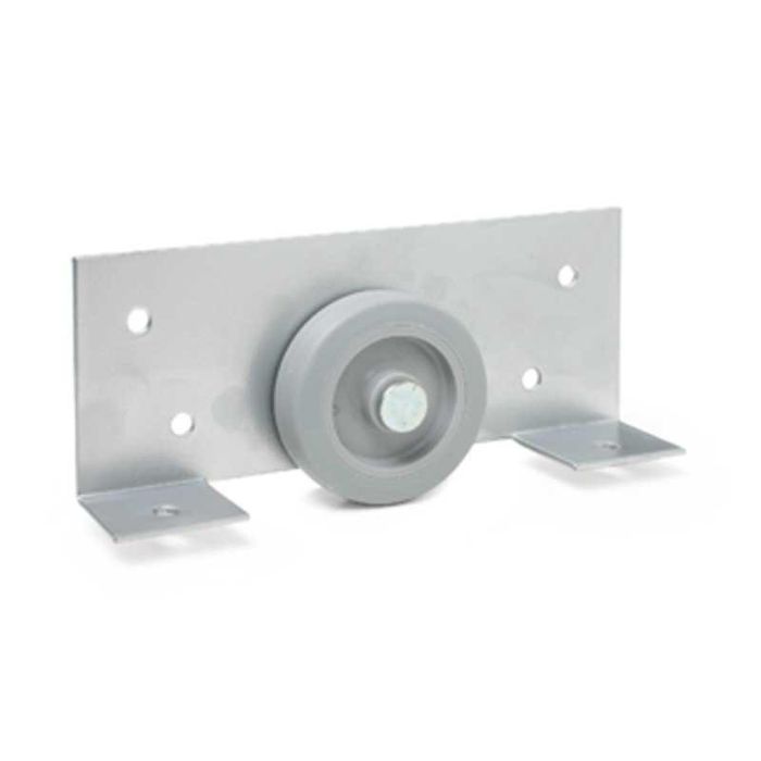 Q&Q Rueda para Camas Nido 50mm, Encaje Lateral Rectangular, Banda de Goma, 60Kg, Gris RAL 9006, Min. 30mm Costado