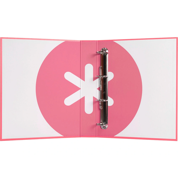 Antartik Carpeta 4 Anillas 40 mm Mixtas A4 Forrada Color Coral 5