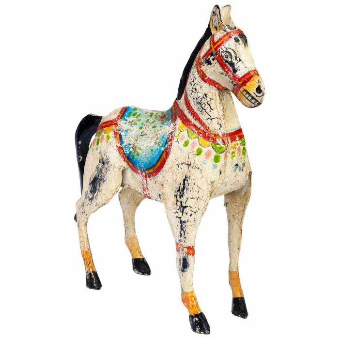 Figura Decorativa Alexandra House Living Madera de mango Caballo 9 x 34 x 31 cm 6