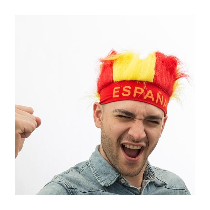 Gorro Peluca Bandera de España Th3 Party Gorro Peluca Bandera de España Th3 Party