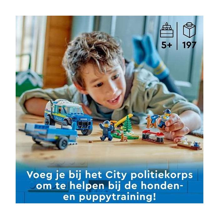 Lego Juego de Construcción City Entrenamiento Móvil Perros Policía 197 piezas, +5 años 3