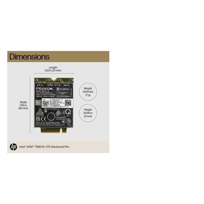 HP Xmm 7560 R+ Lte-Advanced Pro Wwan 1 HP Xmm 7560 R+ Lte-Advanced Pro Wwan 1