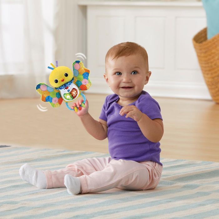 V-Tech 80-558722 Sonajero Pajarito Interactivo con Melodías, Sonidos y Canciones. Estimulación Táctil y Sensorial +3 Meses. 2