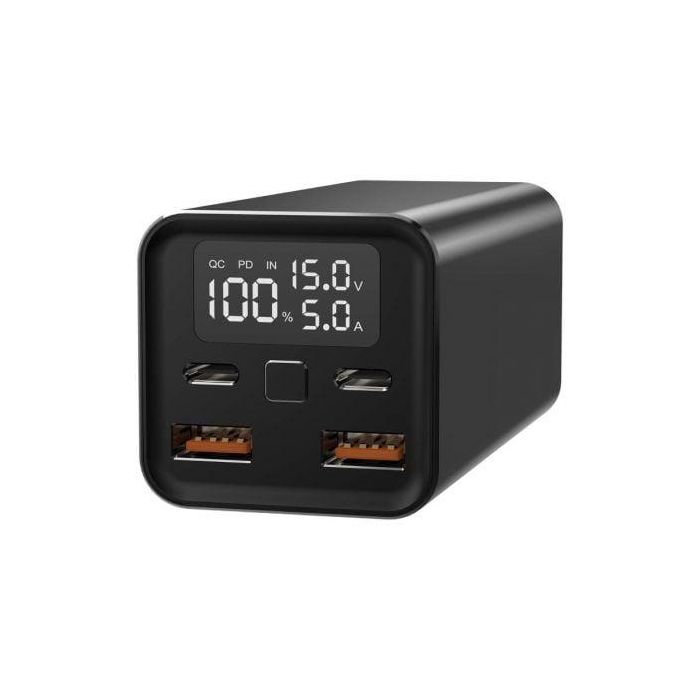 Leotec LEPOW65W20K Batería Externa 20000 mAh Power Bank 65W PD para Portátil, 4 Salidas USB-A/C, Panel LCD Negro 0 Leotec LEPOW65W20K Batería Externa 20000 mAh Power Bank 65W PD para Portátil, 4 Salidas USB-A/C, Panel LCD Negro 0