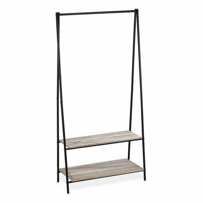 Perchero de Pie Confortime Negro Madera Metal 80 x 40 x 160 cm 2