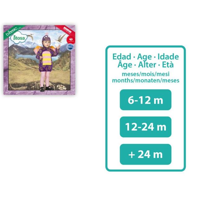 Disfraz de Dragón Morado para Bebé Niña, Original para Carnaval y Fiestas de Disfraces, Talla 6-12 Meses 1 Disfraz de Dragón Morado para Bebé Niña, Original para Carnaval y Fiestas de Disfraces, Talla 6-12 Meses 1