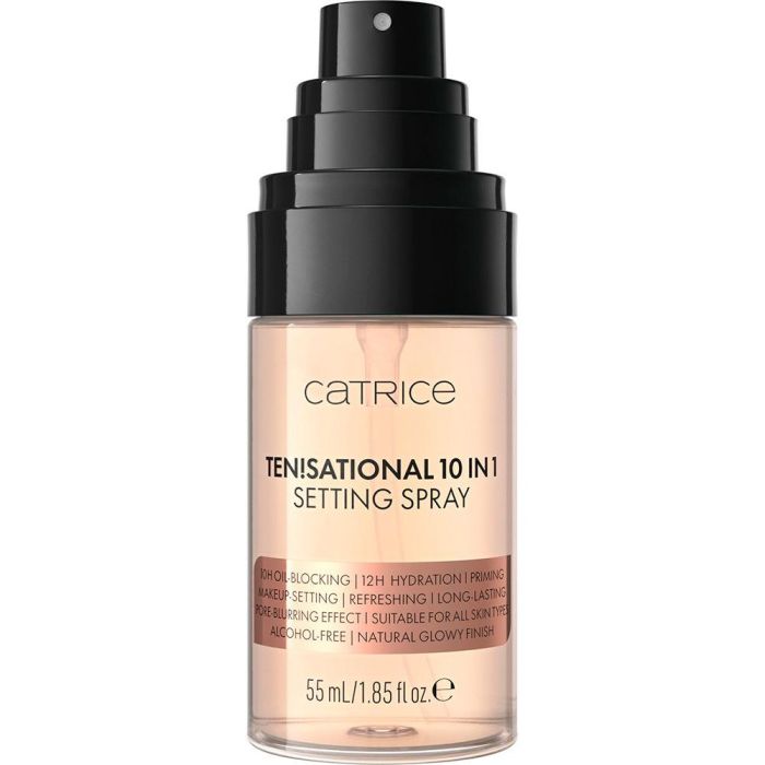 Catrice TEN!SATIONAL Spray Fijador 10 en 1 de 55 ml | Control de Brillo 24H e Hidratación 12H