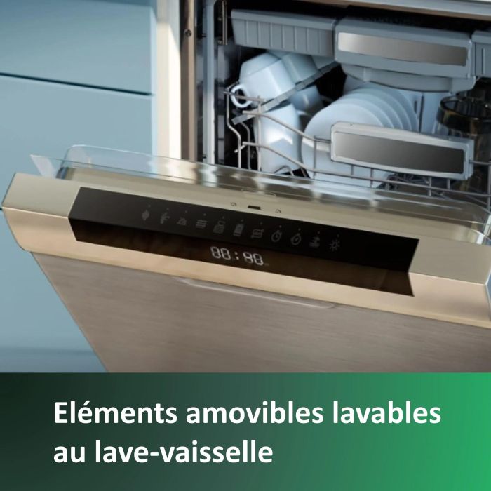 Philips HD7888/01 Cafetera de filtro con molinillo integrado, hasta 10 tazas, 1,25 L, Negra / Plata 5