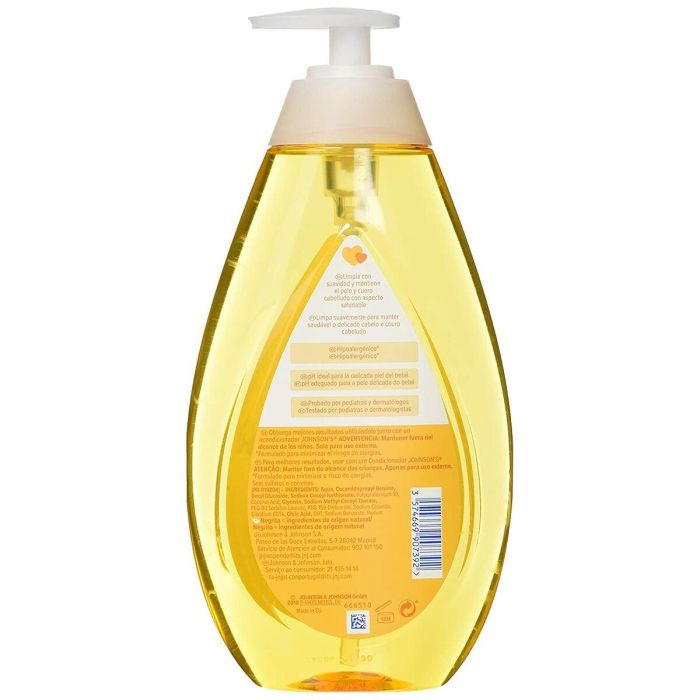 Johnson'S Baby Champú Original Hipoalergénico Sin Sulfatos para Bebés 750 ml 2
