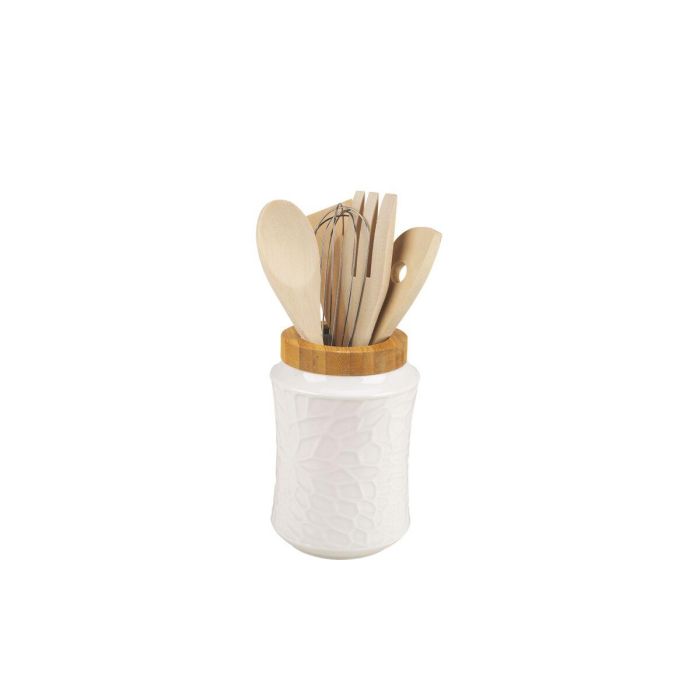 Utensilios Basicos DKD Home Decor Blanco 11 x 25 x 11 cm Set de 6 Utensilios Basicos DKD Home Decor Blanco 11 x 25 x 11 cm Set de 6