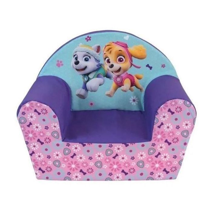 PAT PATROUILLE Sillón Club de Espuma para Niñas y Niños, Funda Poliéster, Dimensiones 52x33x42 cm, Apto desde 2 Años
