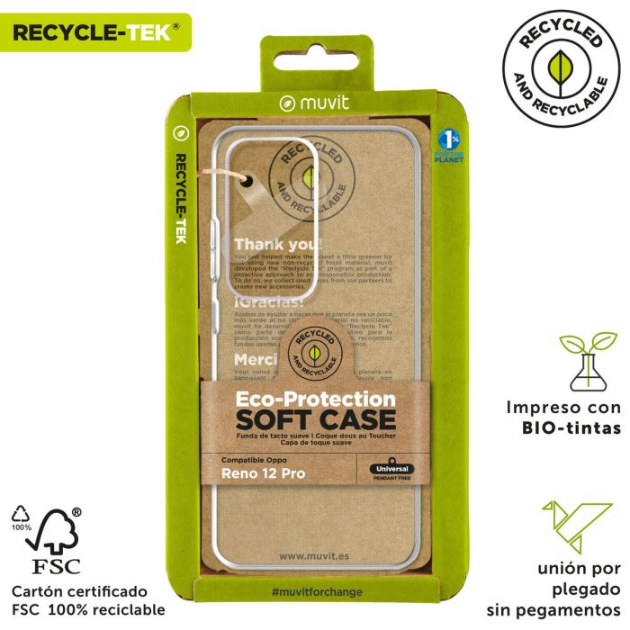 muvit for change funda compatible con Oppo Reno 12 Pro transparente 4 muvit for change funda compatible con Oppo Reno 12 Pro transparente 4