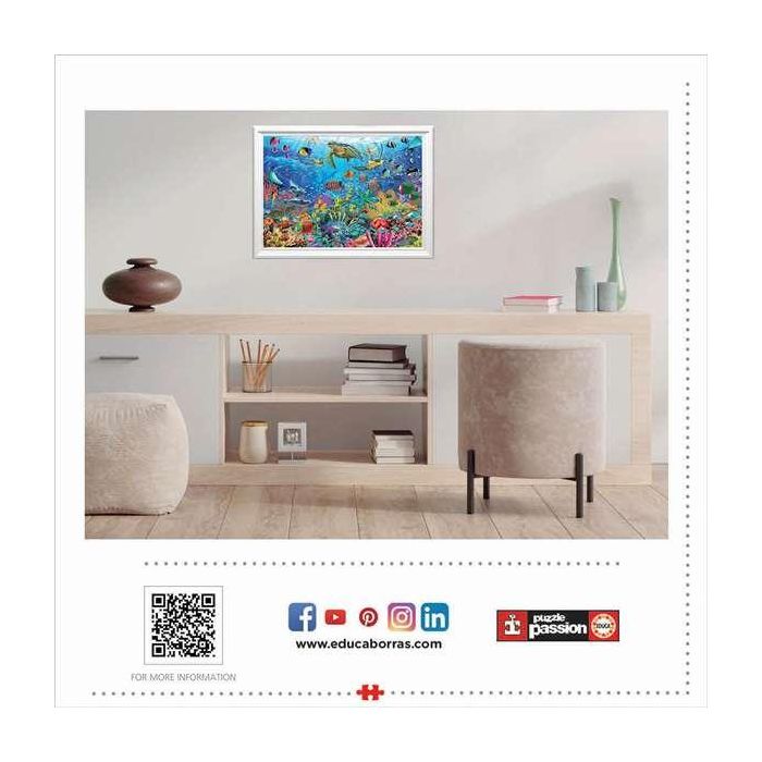 Educa Puzzle 1000 piezas Tortugas en el Paraíso 10