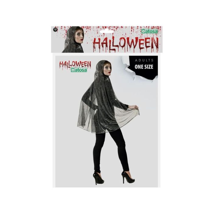 Capa Con Capucha 100 cm Halloween Gris 1