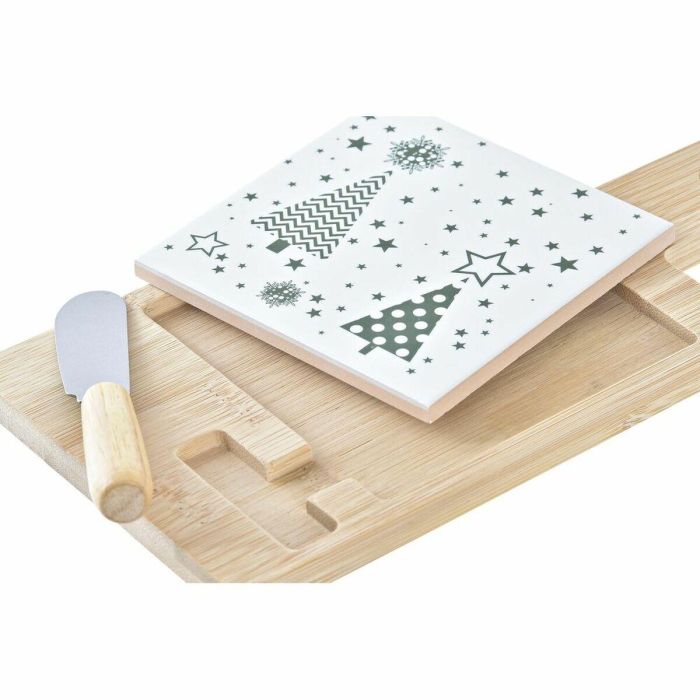 Tabla Aperitivo Navidad Tradicional DKD Home Decor Verde Blanco 11.8 x 1.5 x 21.5 cm Set de 3 1 Tabla Aperitivo Navidad Tradicional DKD Home Decor Verde Blanco 11.8 x 1.5 x 21.5 cm Set de 3 1