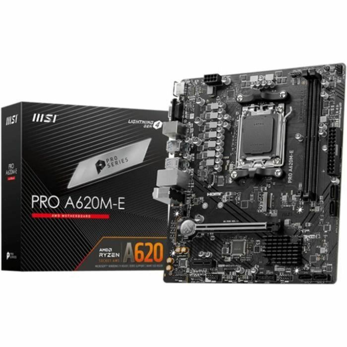 MSI Placa Base A620M-E Pro mATX AM5 5 MSI Placa Base A620M-E Pro mATX AM5 5