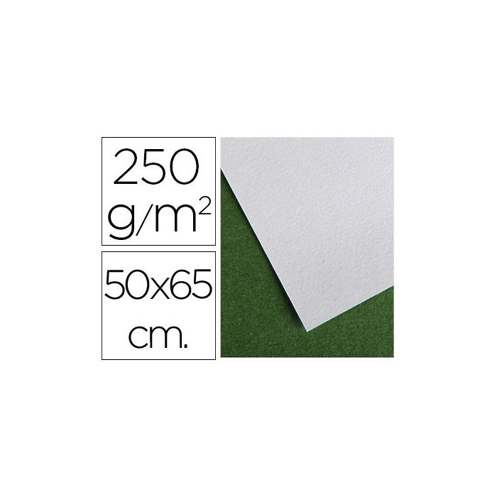 Papel Secante Canson 50x65 cm Liso Blanco 250 gr 25 unidades