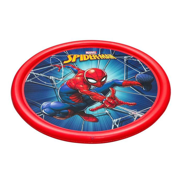 Bestway Piscina Hinchable con Aspersor Spiderman D165 cm +2 Años Jardin 98792