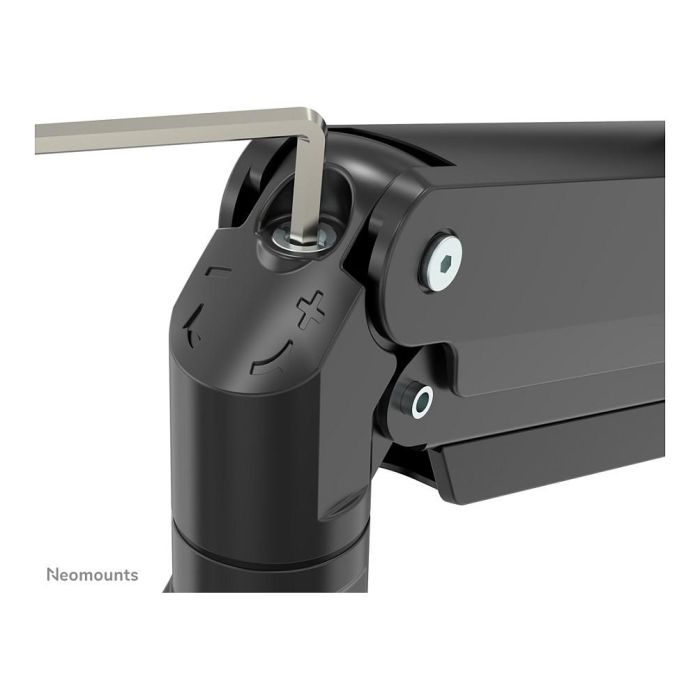 Neomounts NM-D775DX3BLACK Brazo para 3 Monitores de 17" a 27" con Resorte de Gas, Montaje de Escritorio, Negro 18