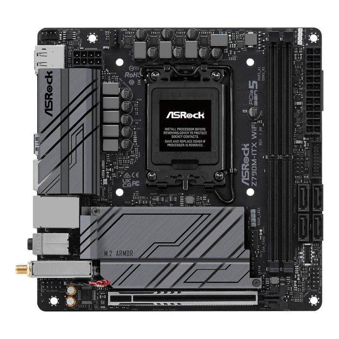 ASRock Z790M-ITX Wifi Placa Base Mini ITX, Intel Z790, LGA 1700, DDR5, Wi-Fi 6E 1