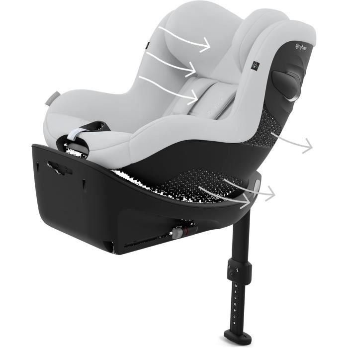 Cybex Sirona G i-Size Silla de coche giratoria 360° - Gris niebla CYB4063846480678 4