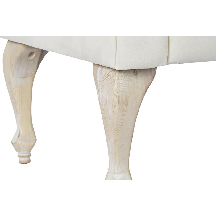 Chaiselongue Glam DKD Home Decor Crema Natural 55 x 77 x 119 cm 3 Chaiselongue Glam DKD Home Decor Crema Natural 55 x 77 x 119 cm 3