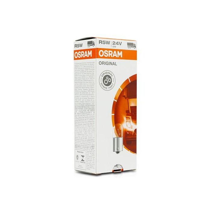 Osram Orginal 5627 Ba15S 24 V 5 W R5 W | 10 Unidades OS5627 Osram Orginal 5627 Ba15S 24 V 5 W R5 W | 10 Unidades OS5627