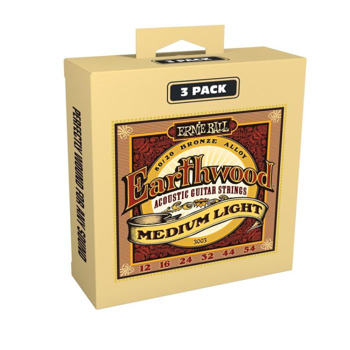 Juego Acústica Earthwood 80/20 Bronze Medium Light 12-54 Tripack (3) 1 Juego Acústica Earthwood 80/20 Bronze Medium Light 12-54 Tripack (3) 1