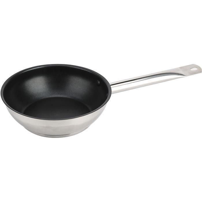 Juego de 3 sartenes - BAUMALU - Gastronomía - 20 / 24 / 28 cm - Acero inoxidable 3 Juego de 3 sartenes - BAUMALU - Gastronomía - 20 / 24 / 28 cm - Acero inoxidable 3