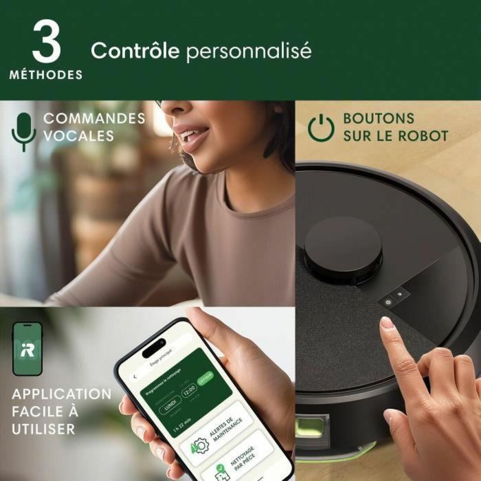 Robot aspirador - IROBOT - Roomba 105 Combo - 2h - 7000 Pa - 400 ml - Negro 1 Robot aspirador - IROBOT - Roomba 105 Combo - 2h - 7000 Pa - 400 ml - Negro 1