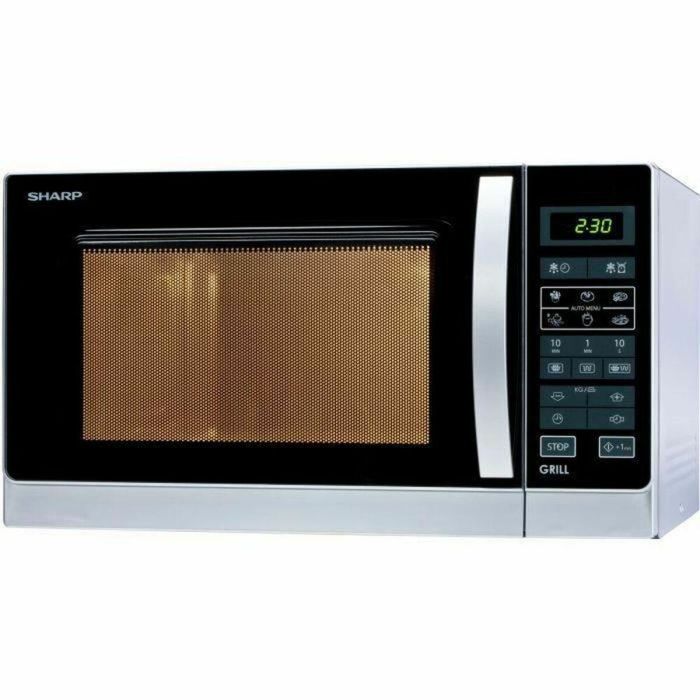 Sharp R-742INW Microondas con Grill 25L, 900W Microondas, 1000W Grill, 8 Programas Auto, Bandeja 31.5cm Sharp R-742INW Microondas con Grill 25L, 900W Microondas, 1000W Grill, 8 Programas Auto, Bandeja 31.5cm