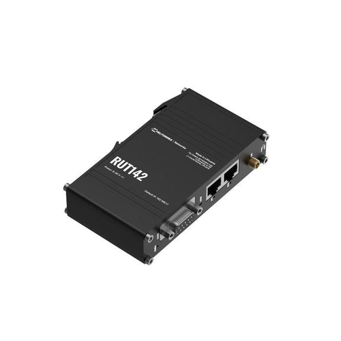 Teltonika Networks RUT142 (EU) Ethernet router, WiFi, x1 RS232, x2 ethernet ports, integrated DIN rail bracket 5 Teltonika Networks RUT142 (EU) Ethernet router, WiFi, x1 RS232, x2 ethernet ports, integrated DIN rail bracket 5