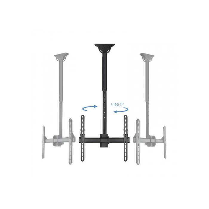 Tooq Soporte de Techo para TV/Monitor LPCE1155TSLI-B Giratorio Inclinable Extensible 139,7 cm (55") Negro 3 Tooq Soporte de Techo para TV/Monitor LPCE1155TSLI-B Giratorio Inclinable Extensible 139,7 cm (55") Negro 3