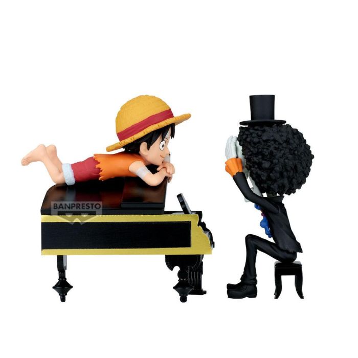 Banpresto Word Collectable Stories Figura Luffy & Brook One Piece 8cm