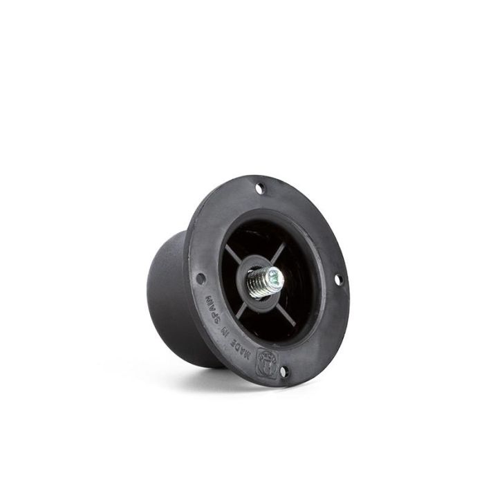 Indaux Pata Niveladora Sandy para Muebles, Acabado Negro, Regulable en Altura 65-100 mm, Plástico/Acero, Carga 100 kg 1
