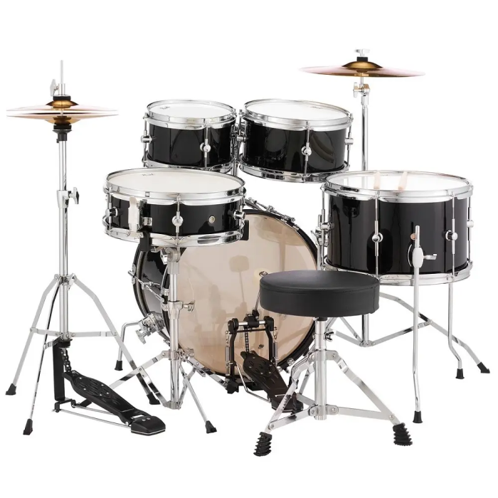 Pearl Batería Roadshow Junior Rsj 1610Bx/0805/10550/1308+1204 & Hw / Platos - Jet Black Pearl 1