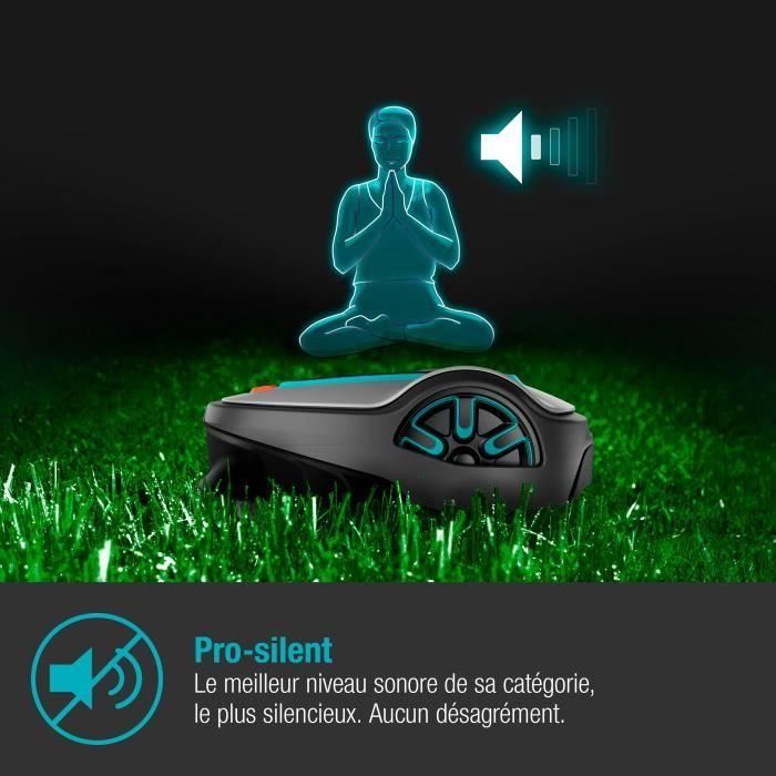 Gardena Smart Smart Smart Life 750 | Cortado en la lluvia y pasajes estrechos, aplicación, silenciador, cortante del robot 4 Gardena Smart Smart Smart Life 750 | Cortado en la lluvia y pasajes estrechos, aplicación, silenciador, cortante del robot 4