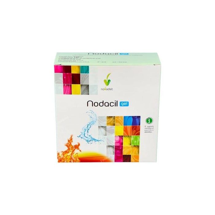 NOVADIET Nodacil Gel 10 sobres, magnesio y calcio. Neutraliza el ácido de estómago.