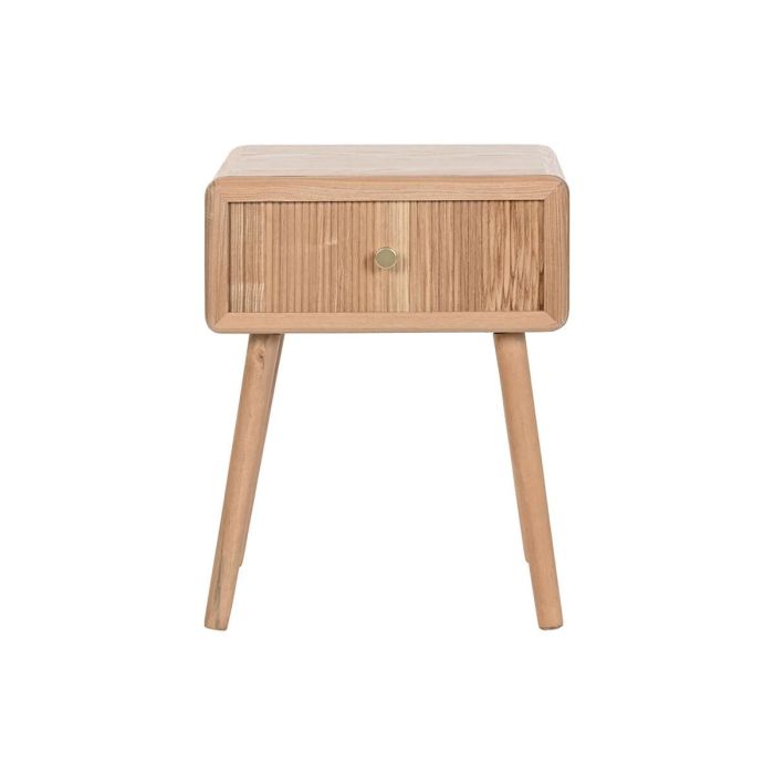DKD Home Decor Mesita de Noche Scandi de Pino y MDF Natural 32 x 52 x 40 cm con 1 Cajón 1 DKD Home Decor Mesita de Noche Scandi de Pino y MDF Natural 32 x 52 x 40 cm con 1 Cajón 1