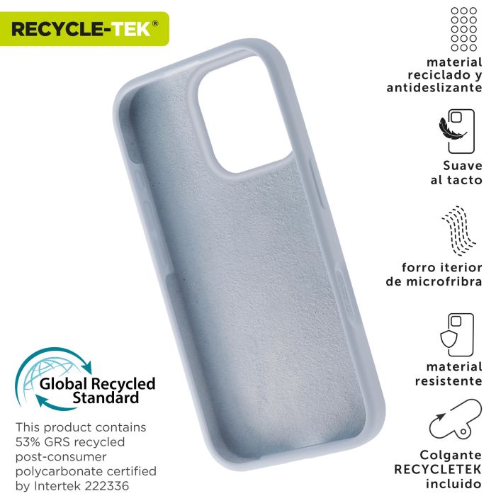 Muvit Funda Liquid Silicone Recycletek para Apple - Ecológica, Suave y Antideslizante 1