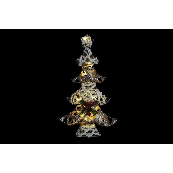Arbol Navidad Alpina DKD Home Decor Blanco Dorado 20 x 56 x 40 cm (2 Unidades) 1 Arbol Navidad Alpina DKD Home Decor Blanco Dorado 20 x 56 x 40 cm (2 Unidades) 1