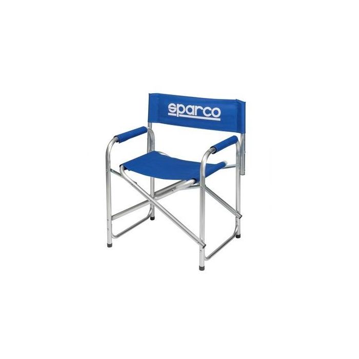 Sparco 0990058 Silla Paddock Azul - Plegable, Estructura Aluminio, Tejido Oxford 600D, Brazos Acolchados Sparco 0990058 Silla Paddock Azul - Plegable, Estructura Aluminio, Tejido Oxford 600D, Brazos Acolchados