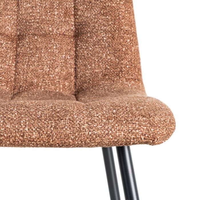 Silla Jaspeado Ocre Tejido-Metal 44 X 52 X 86 cm