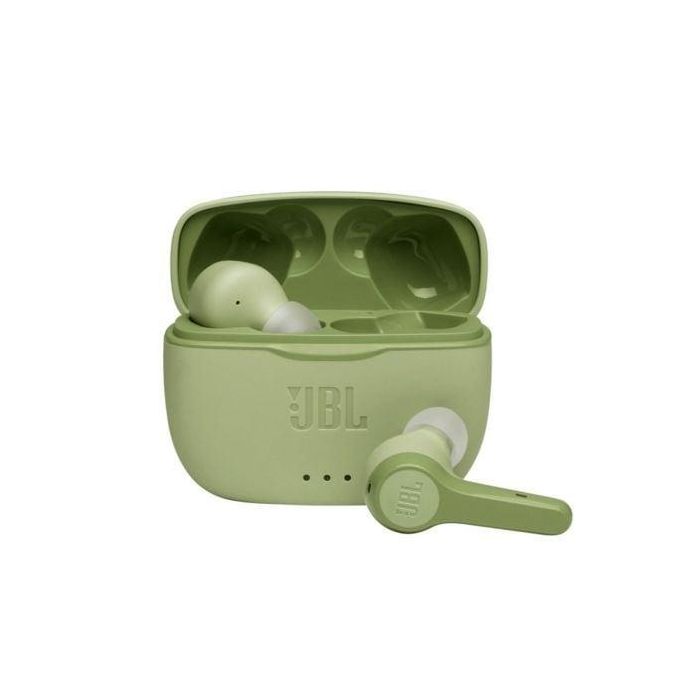 JBL JBLT215TWSGRN Auriculares Bluetooth 5.0 TWS con Estuche de Carga, Sonido Pure Bass, Micrófono, Autonomía 25h, Verdes JBL JBLT215TWSGRN Auriculares Bluetooth 5.0 TWS con Estuche de Carga, Sonido Pure Bass, Micrófono, Autonomía 25h, Verdes