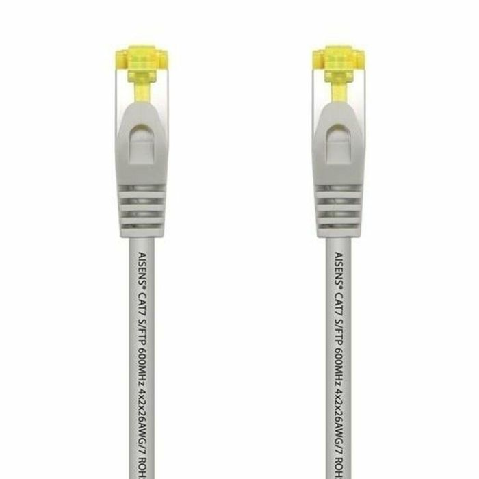 AISENS - CABLE DE RED LATIGUILLO RJ45 LSZH CAT.7 600 MHZ S/FTP PIMF AWG26, GRIS, 10M