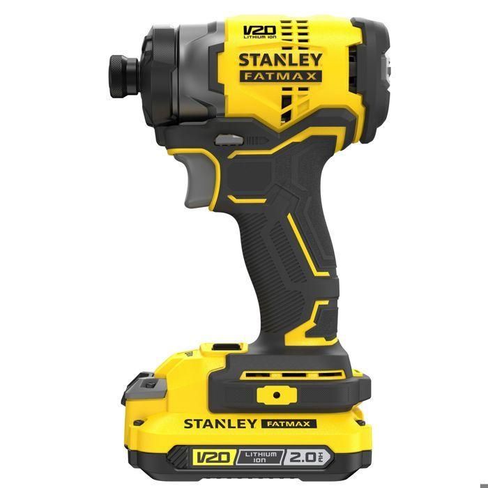 Atornillador de impacto - STANLEY FATMAX V20 - SFMCF820D2K-QW - 190 Nm Brushless - Litio 18V - 2 Baterías 2Ah 1 Atornillador de impacto - STANLEY FATMAX V20 - SFMCF820D2K-QW - 190 Nm Brushless - Litio 18V - 2 Baterías 2Ah 1