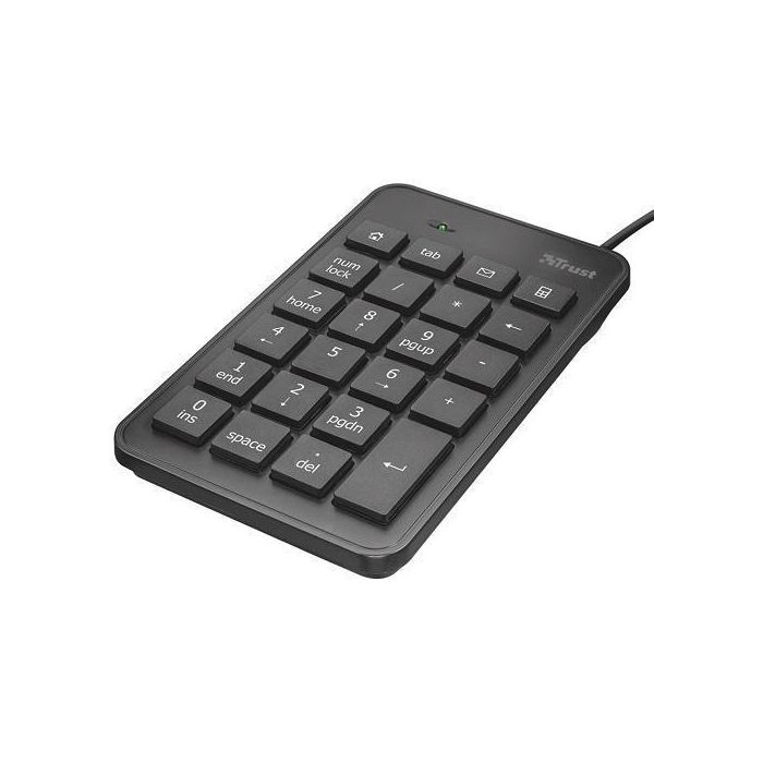 Trust Teclado Numérico Xalas USB Ultrafino 23 Teclas + 5 Multimedia Negro