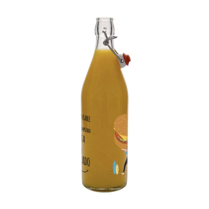 Botella de Cristal La Mediterránea Vidrio 1 L (12 Unidades) 1 Botella de Cristal La Mediterránea Vidrio 1 L (12 Unidades) 1